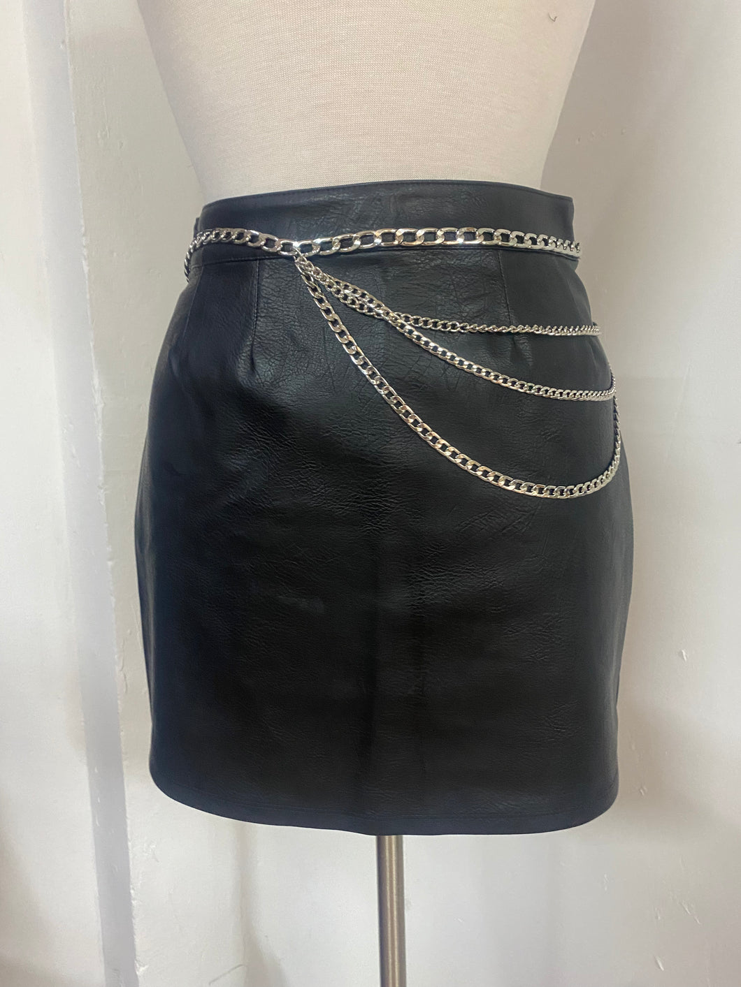 Leather skirt moon